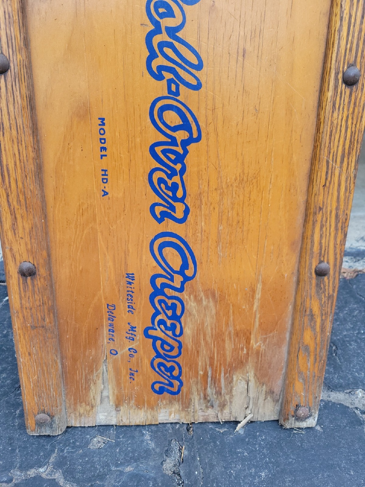 Rollover Creeper Model HD A Multiple Adjustment Backrest Delaware Ohio