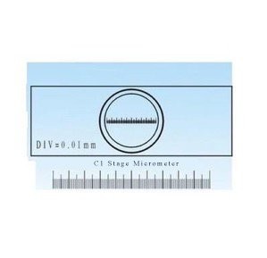 0.01mm Stage Micrometer Microscope Camera Calibration Slide
