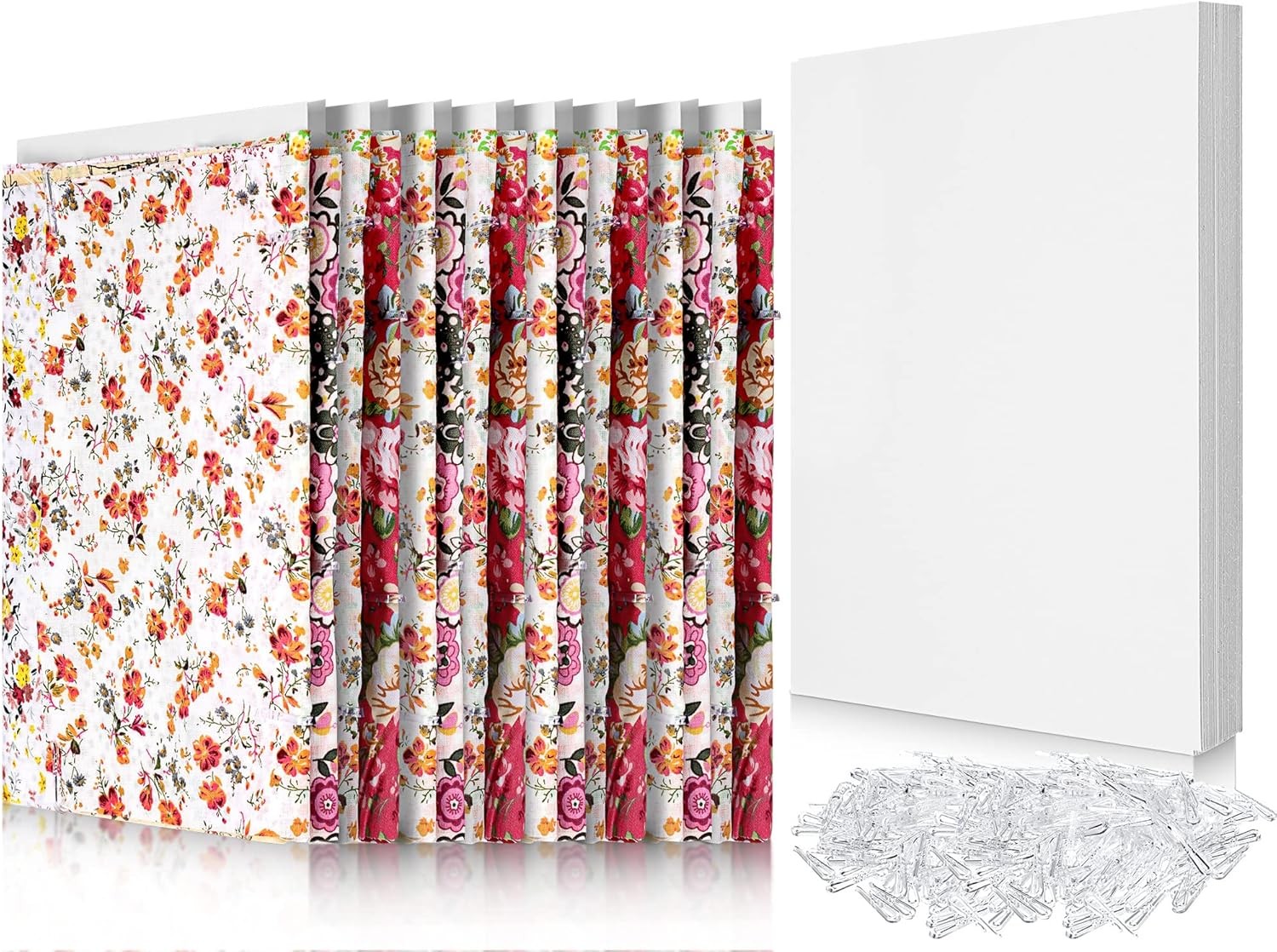 7.5 x 10.5 Inch Comic Book Boards Fabric Backing Board & U Shape Plastic