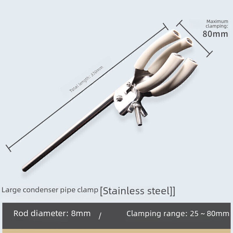 Chemistry Lab Clamp: Adjustable Condenser Holder for Laboratory Support