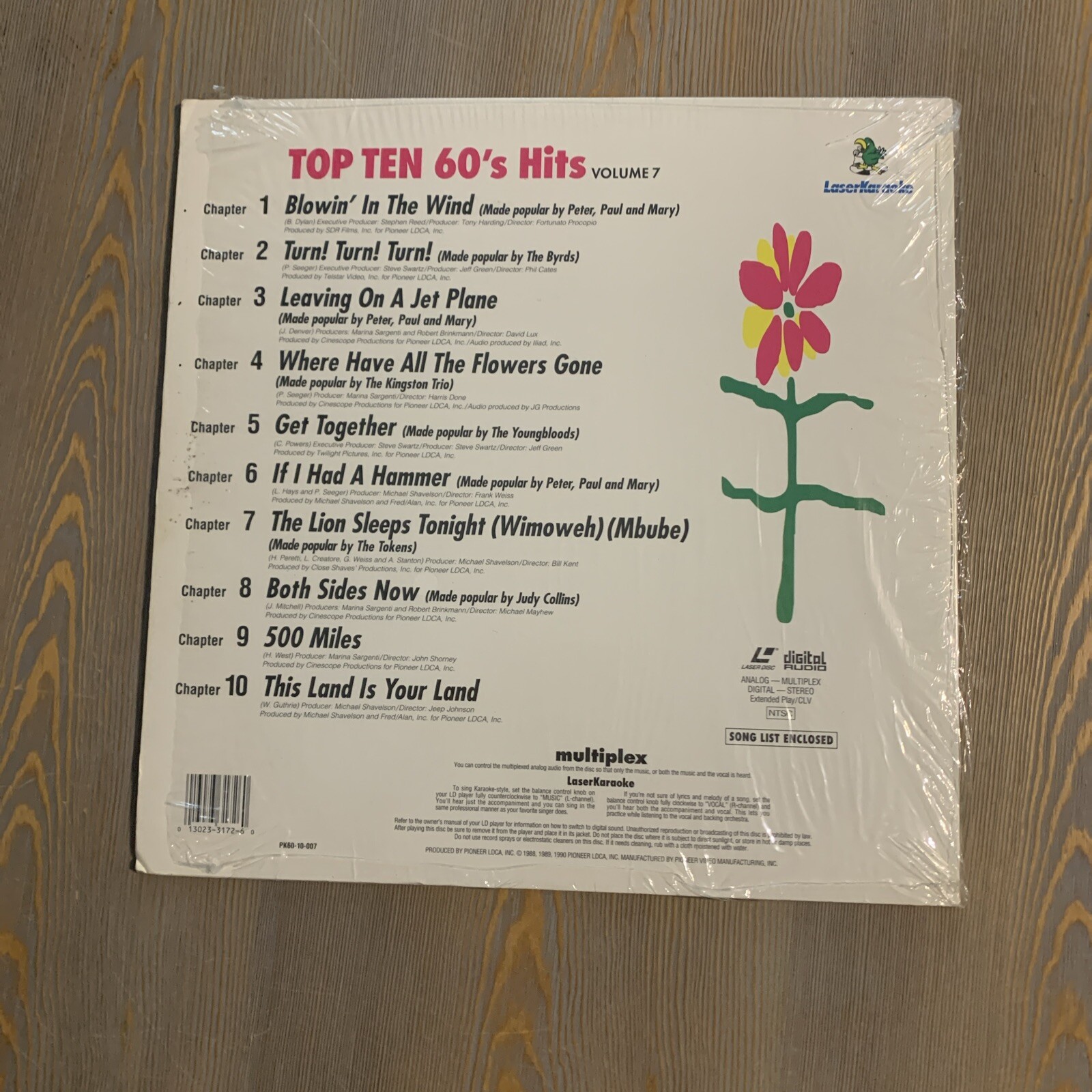 Laserkaraoke Top Ten 60s Hits Dylan Byrds Gunthrie