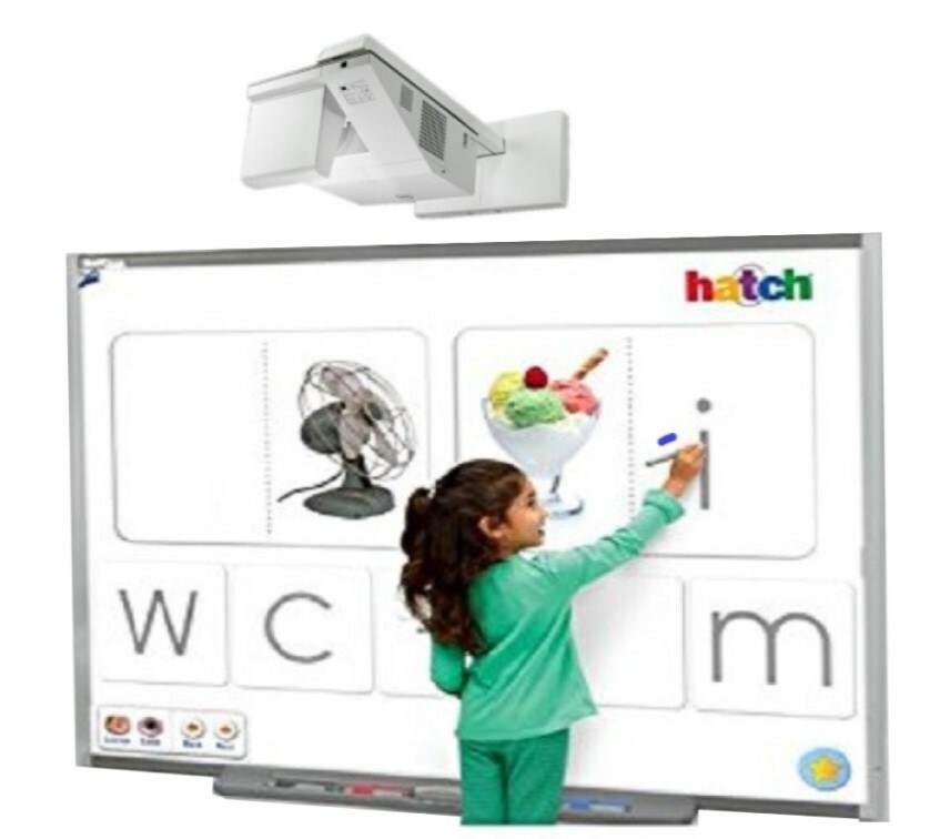 Interactive Smart Board & Projector Combo For Classroom / Office Professionals