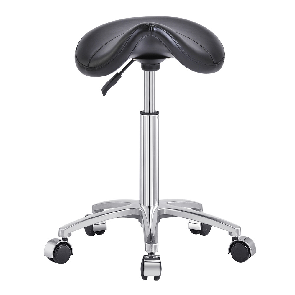 Salon Stool All Purpose Roller Technician Medical Office Stool NERO