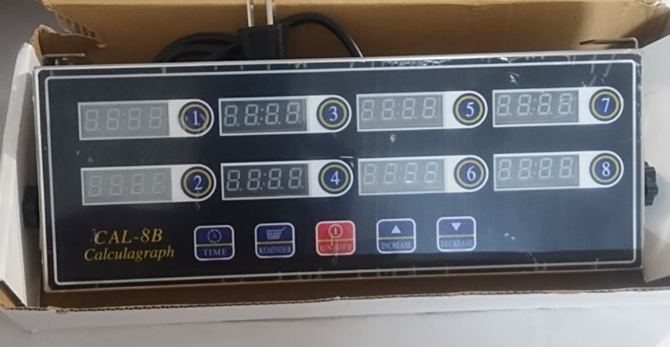 8 Channel Commercial Cooking Kitchen Timer Alarm LOUD!