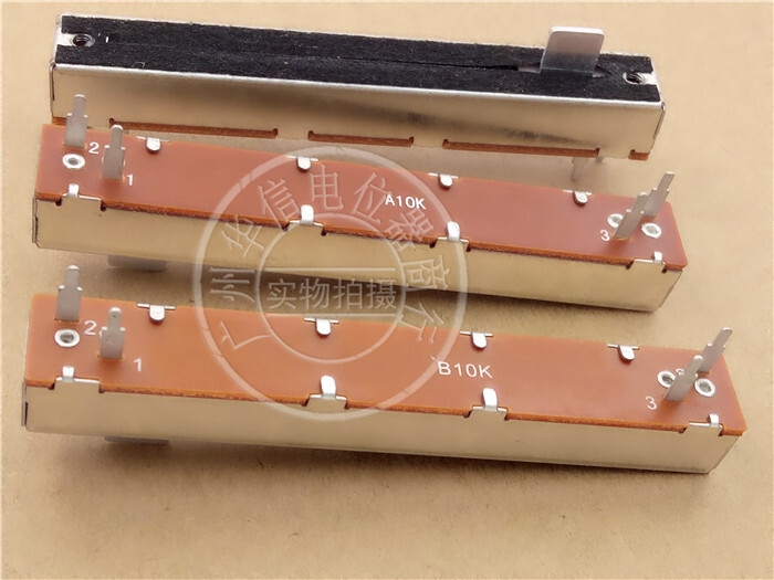 6pcs 88mm Slide Faders Mono Potentiometer SL60V A10K B10K Shank:8mm SL608V Mixer