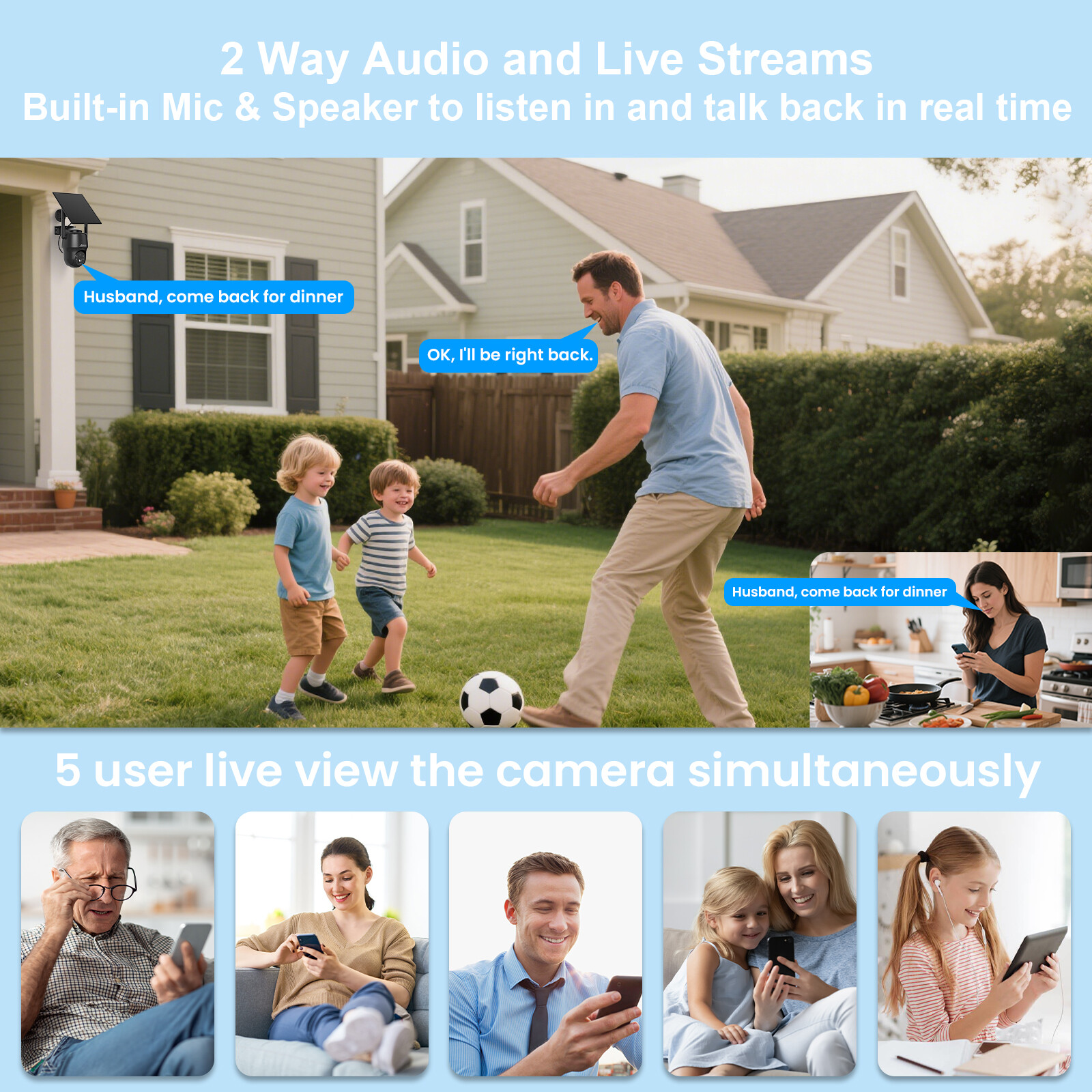 ANRAN 4G LTE Cellular Security Camera with SIM Card Solar Powered 3MP PTZ Camera