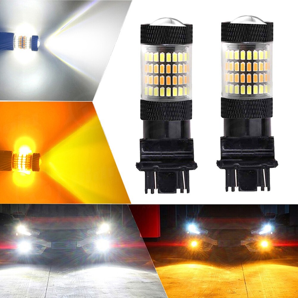 LED Bulbs White/Amber Turn Signal Switchback For Ford F150 F250 F350 Super Duty
