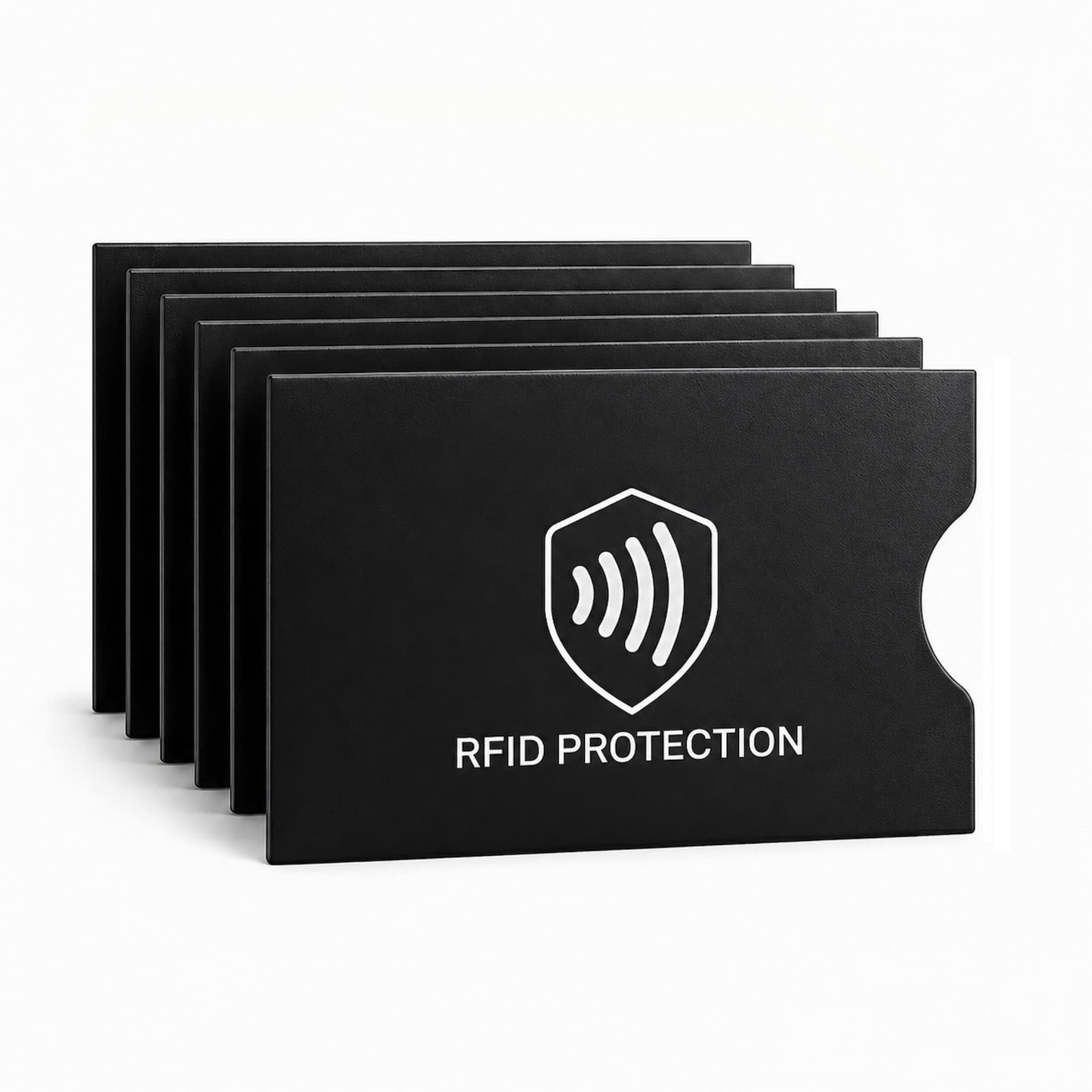 RFID Blocking Sleeves (6 pack) - Slim NCF Protector for Credit Card, Debit, ID