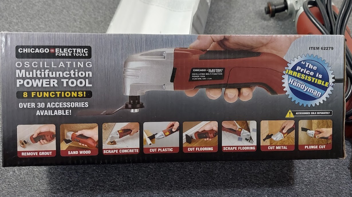 Chicago Electric Oscillating Multifunction Power Tool In Box