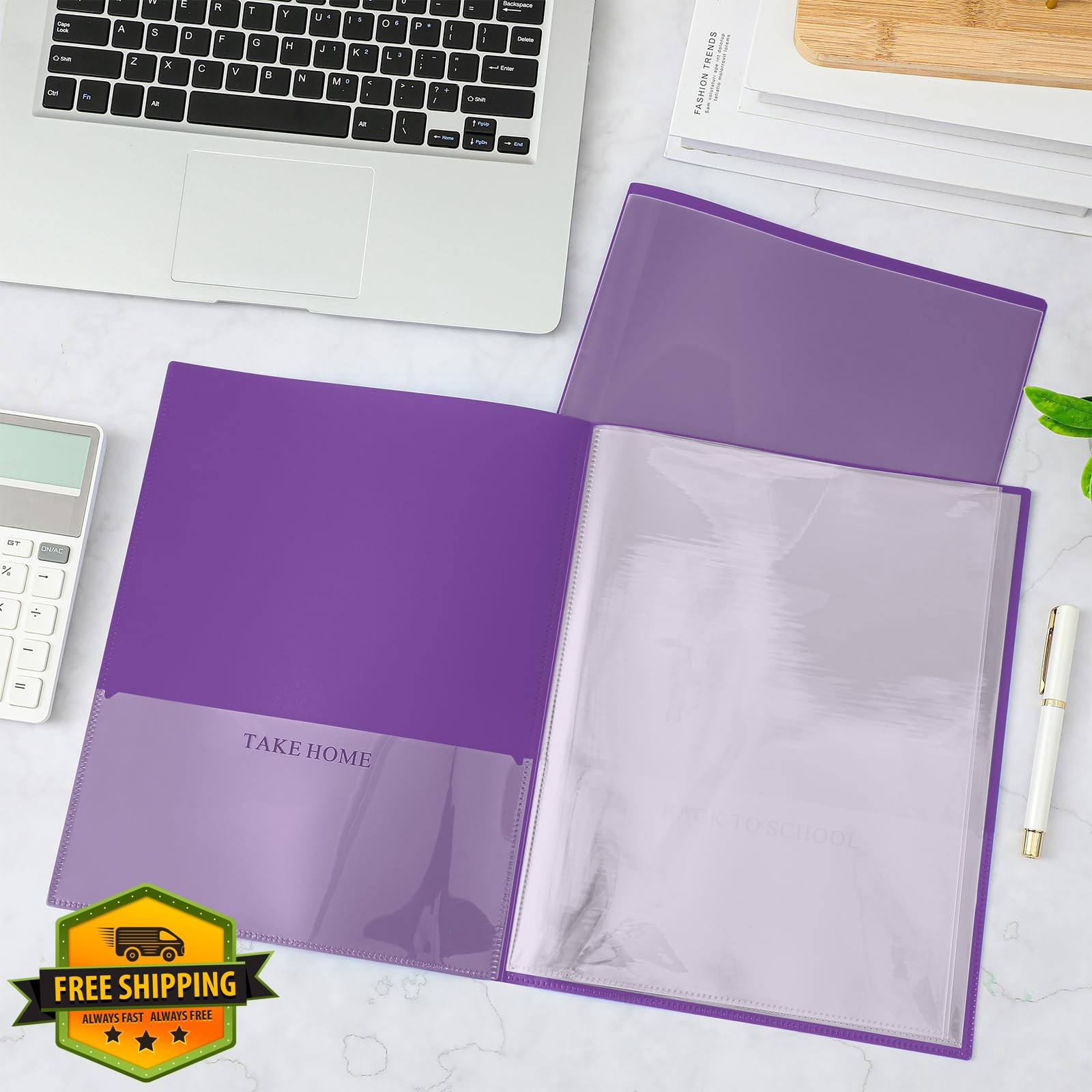 Henoyso 12 Purple Folders