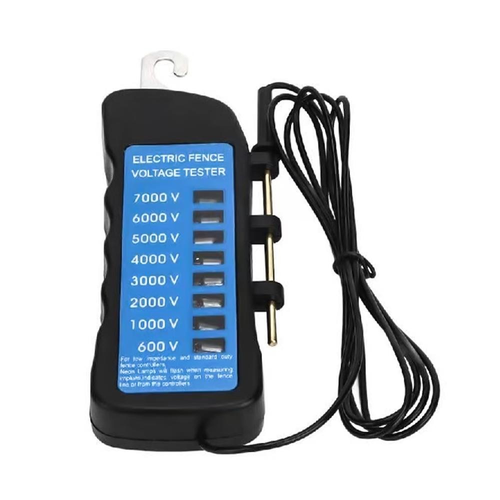MLD-002 600V-7KV Fence Tester Garden Electric Fence Voltmeter +8 Indicator Light