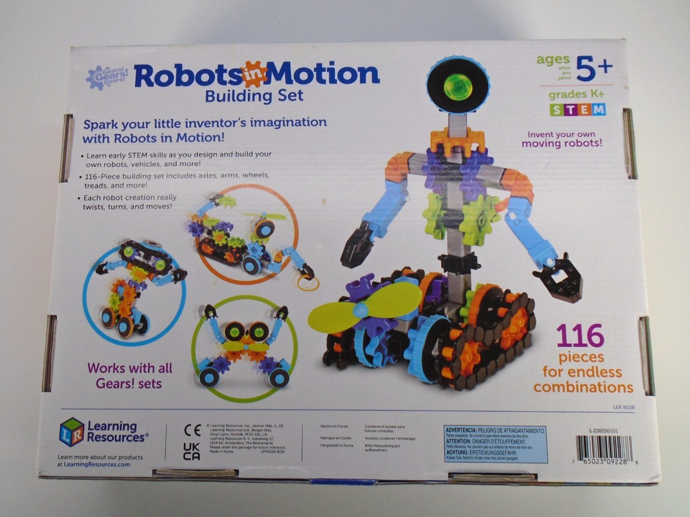 Learning Resources Gears! Robots in Motion Building Set Critical Thinking Skill