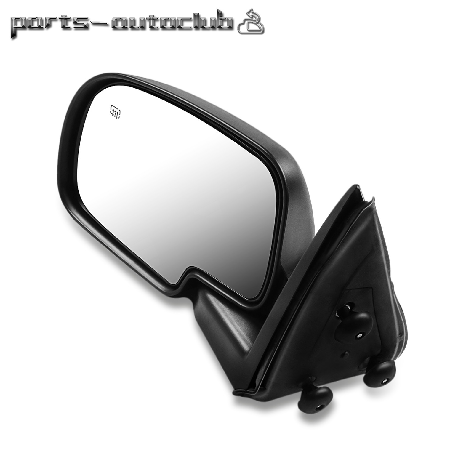 Driver Side View Mirror Power Heated Black Left For 00-02 Chevy GMC LH Yukon XL
