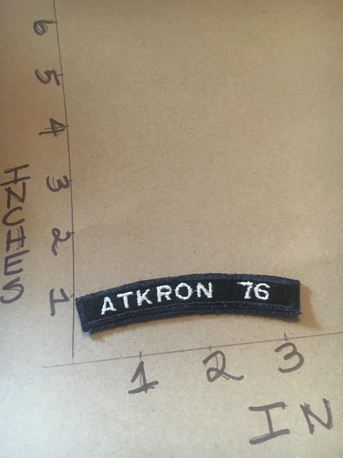 US NAVY SHOULDER STRIP TAB rocker PATCH Atkron 76