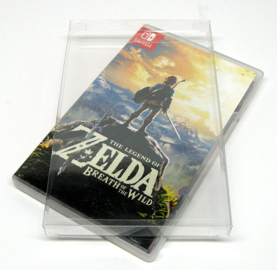 10x NINTENDO SWITCH PLASTIC & STEELBOOK GAMES - CLEAR PROTECTIVE BOX PROTECTOR