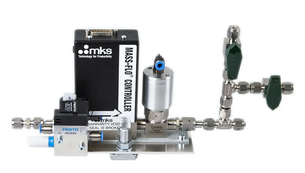 MKS MASS-FLO CONTROLLER 2179BX53CG1BV + SWAGELOK 6LVV-DP6901-C FESTO CPE14-M1BH