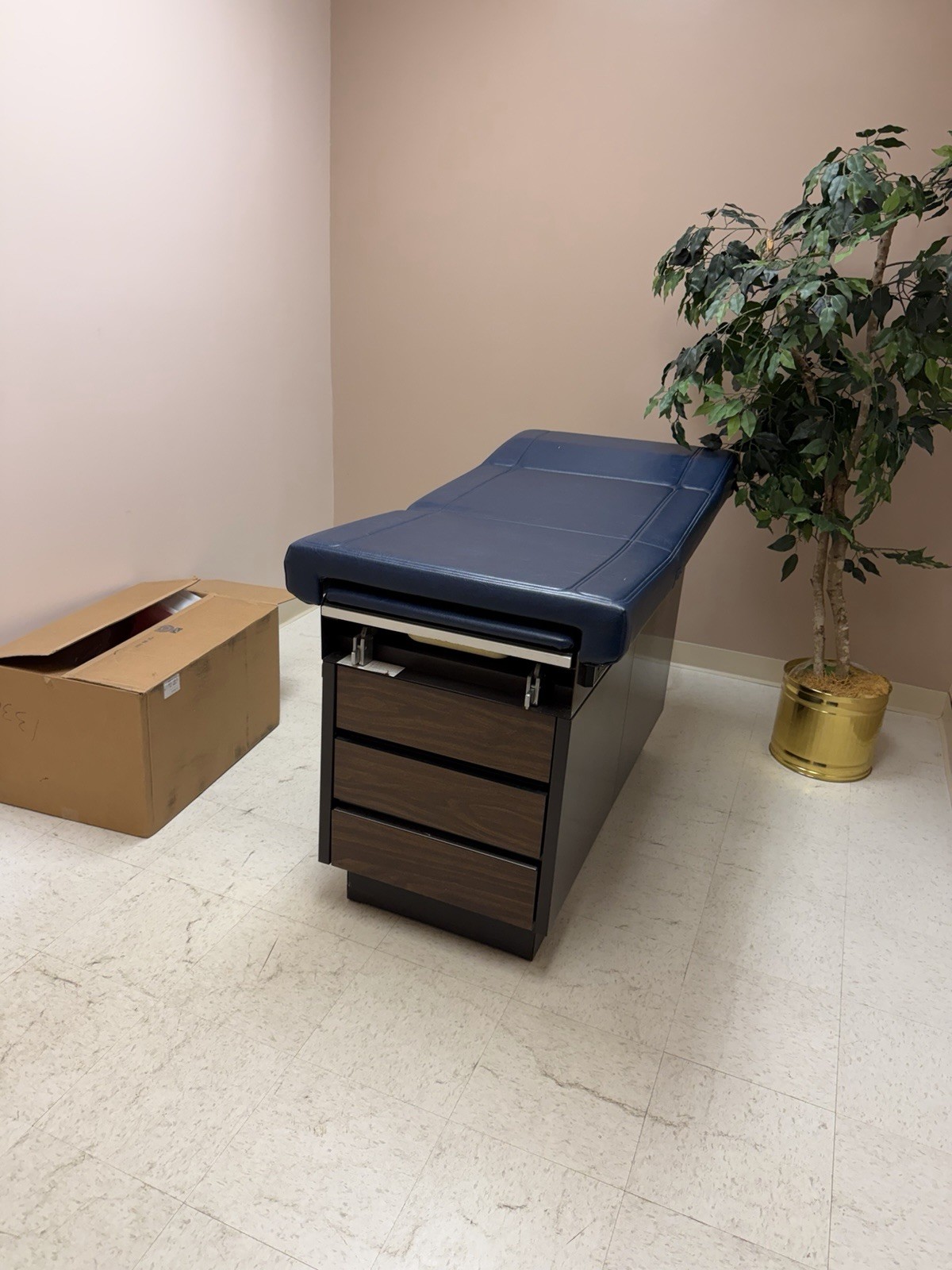 Midmark 104 Examination Table Blue Upholstery with Drawers