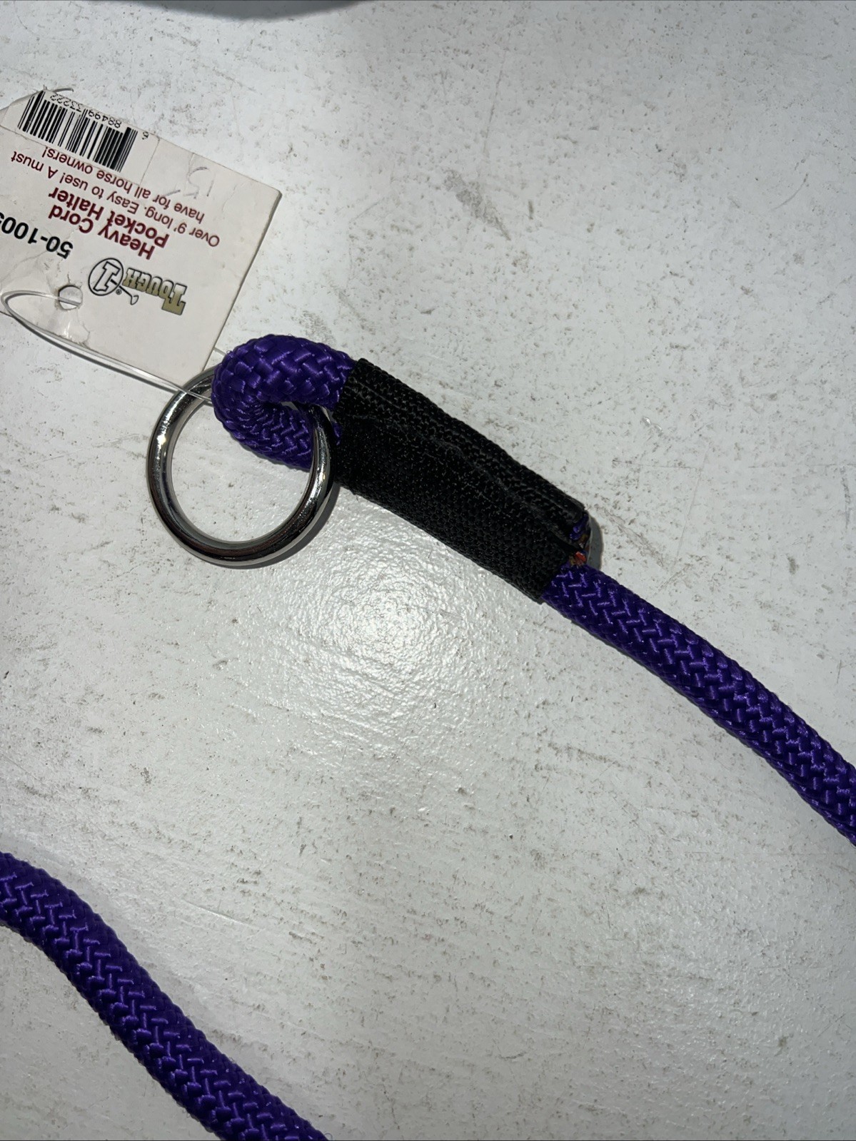 New Tough 1 Purple Heavy Cord Pocket Halter #50-1005 H-501