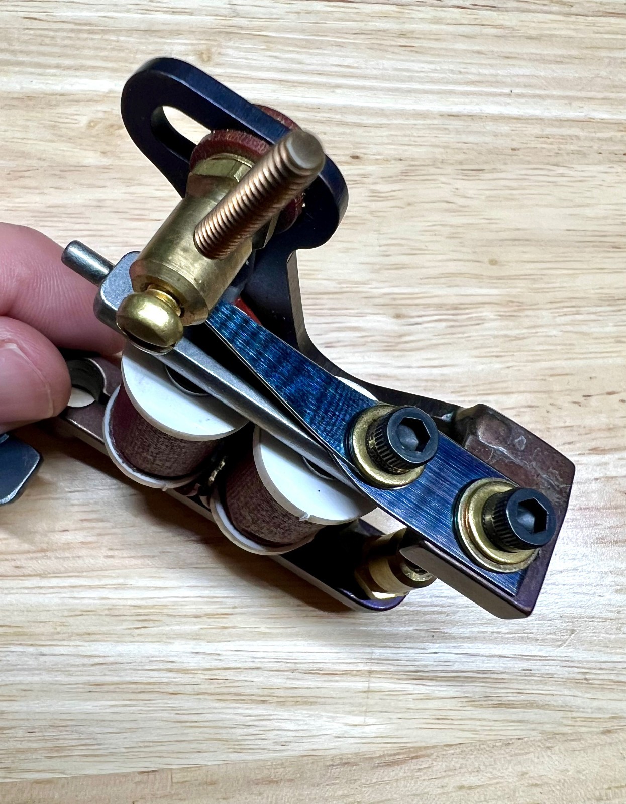SCOTT SYLVIA Coil Tattoo Machine Coleman Liner Brown EXCELLENT