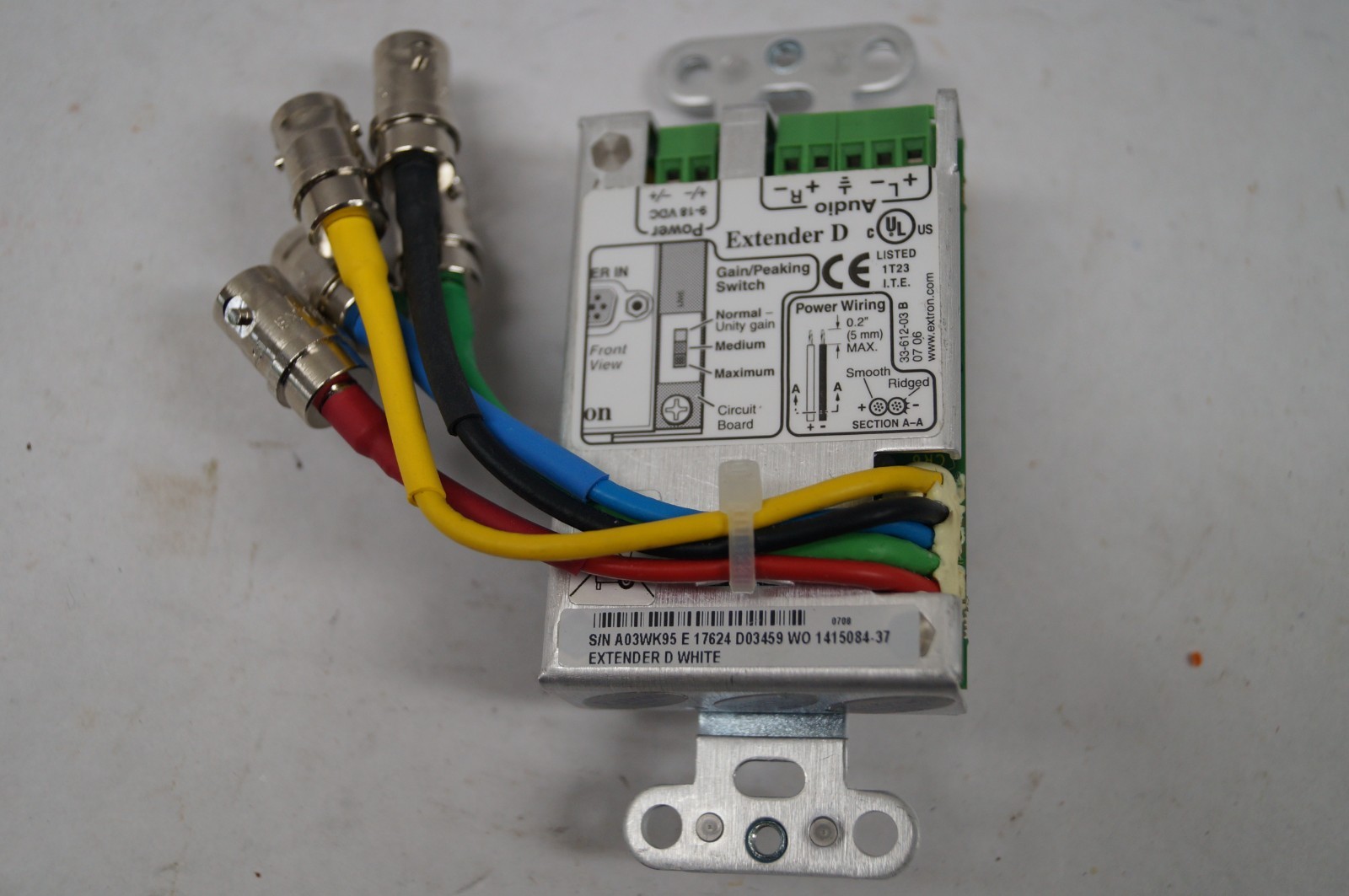 Extron Extender D Audio Computer VGA White EXCELLENT WORKING B253