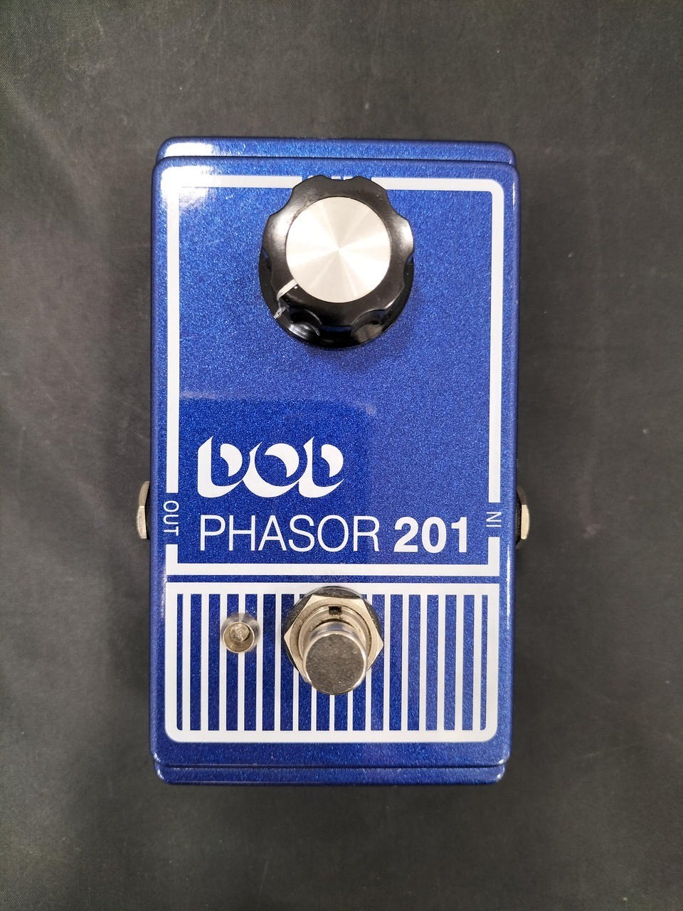 DOD Phasor 201 Reissue Analog Phaser Effects Pedal Blue Boxed Excellent Works