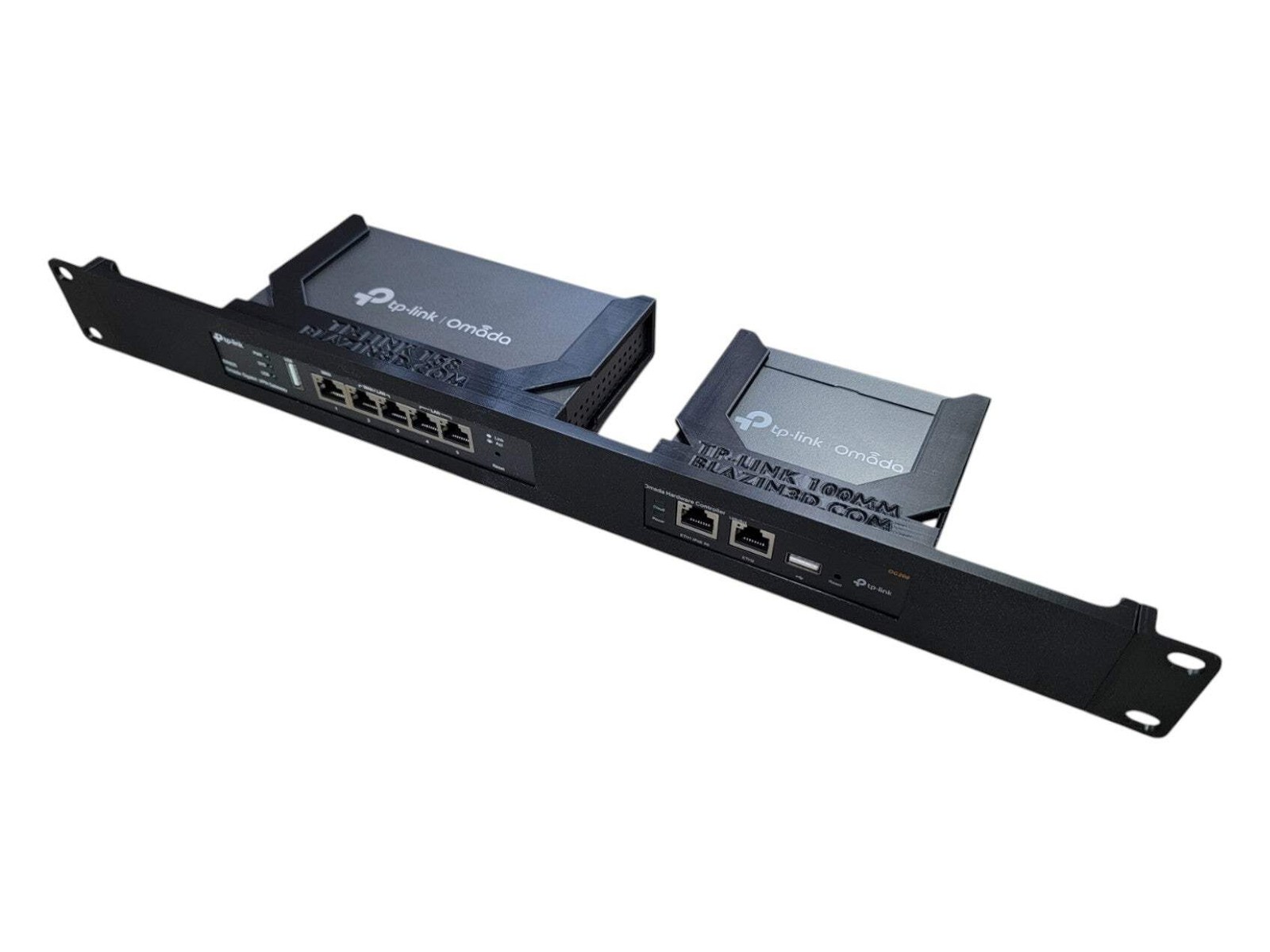 Network Rack Mount, 19 inch 1U for TP-Link ER605 V2 and OC200 Omada Controller