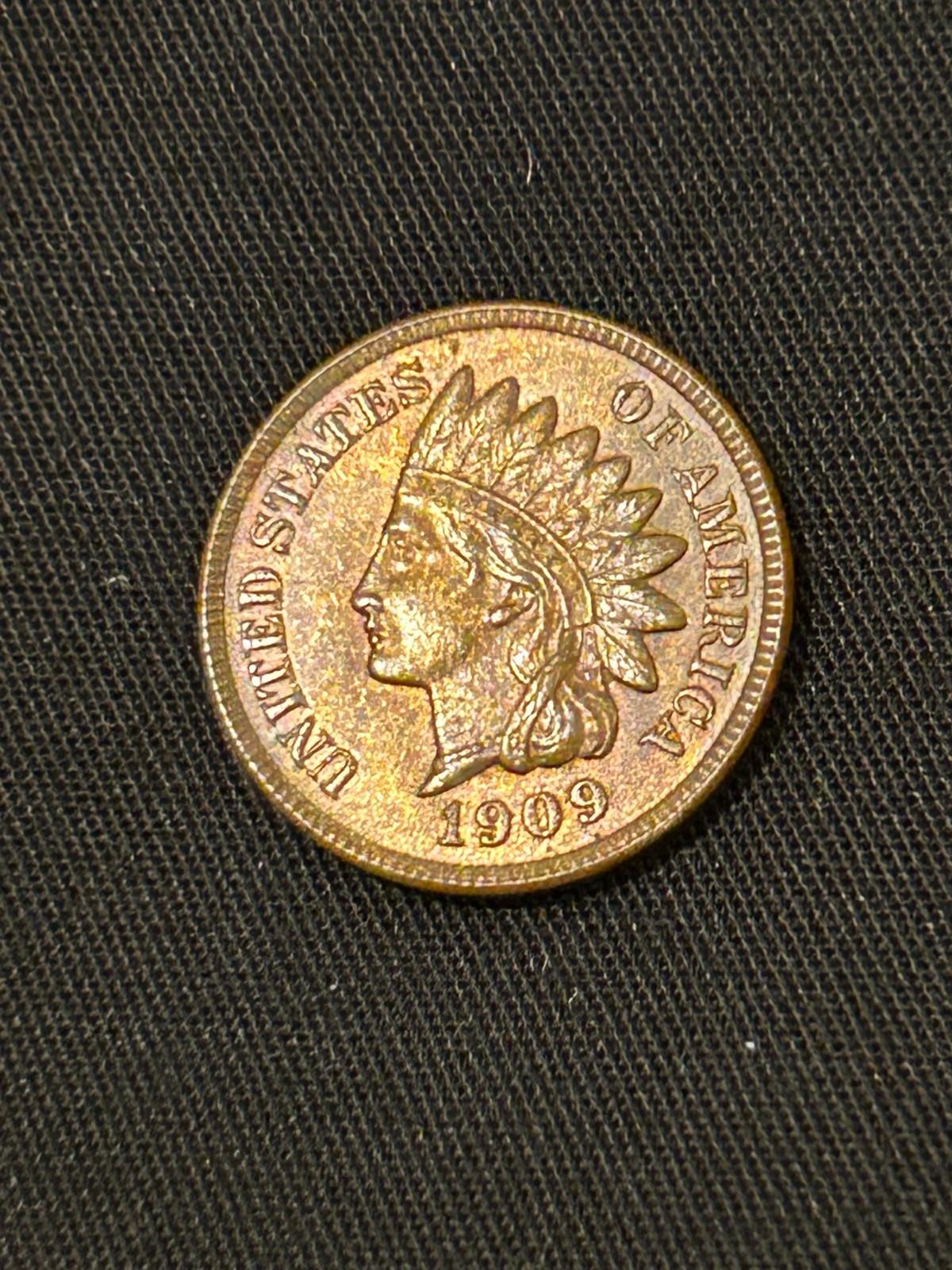 1909 1c Indian Head One Cent BN