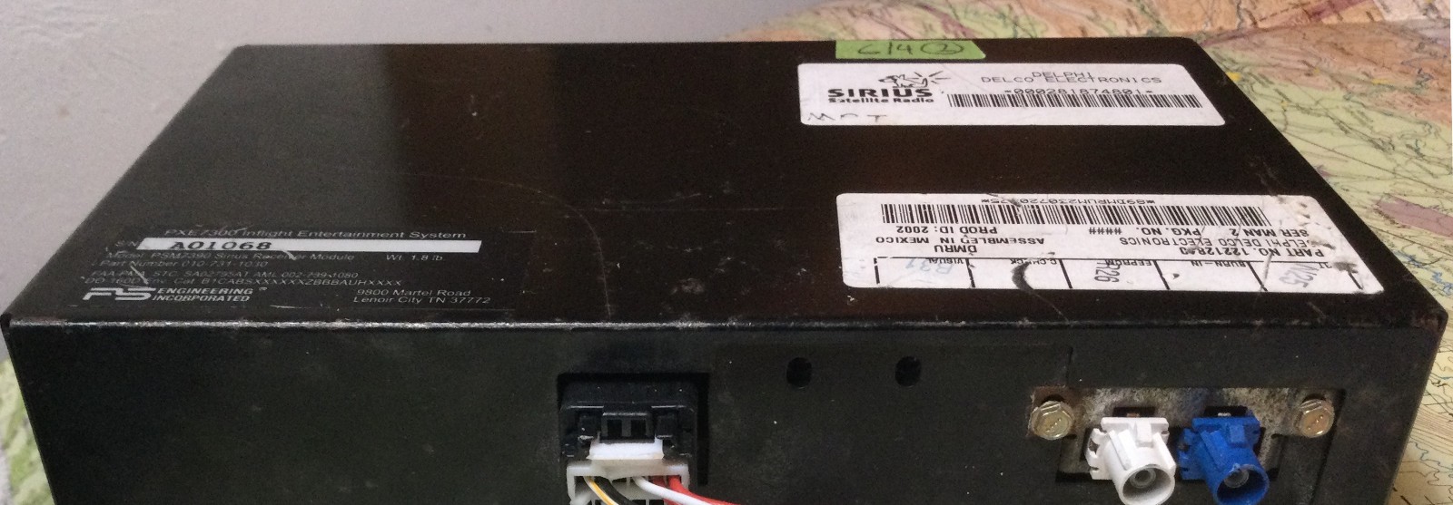 PS Engineering Sirius Receiver 010-731-1030 PSM 7390/PXE7300 *Tested Good
