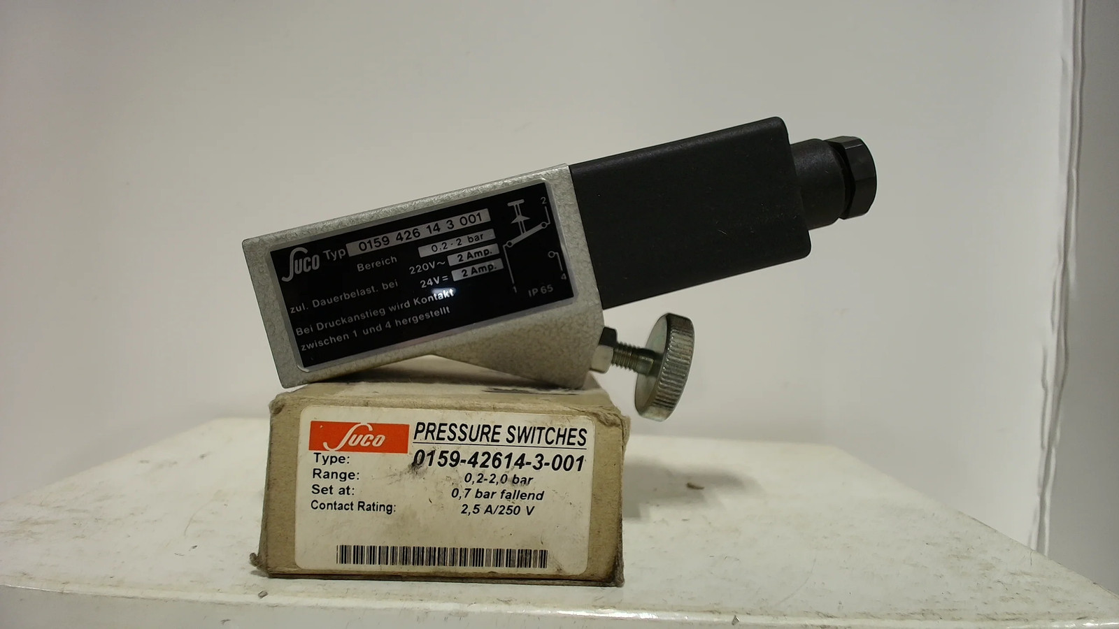 Suco 0159-426-14-3-001 Pressure Switch 0.2-2 Bar-New In Box