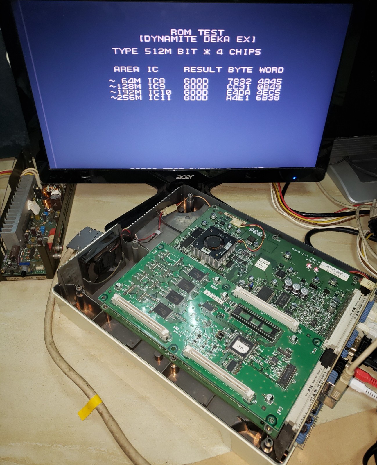 Dynamite Deka EX Rom board only Naomi System Video Arcade Game Sega