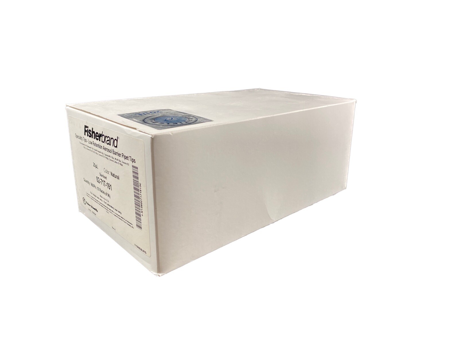 FISHERBRAND Low Retention Aerosol Barrier Pipet Tips Filtered 02-717-161 (960cs)