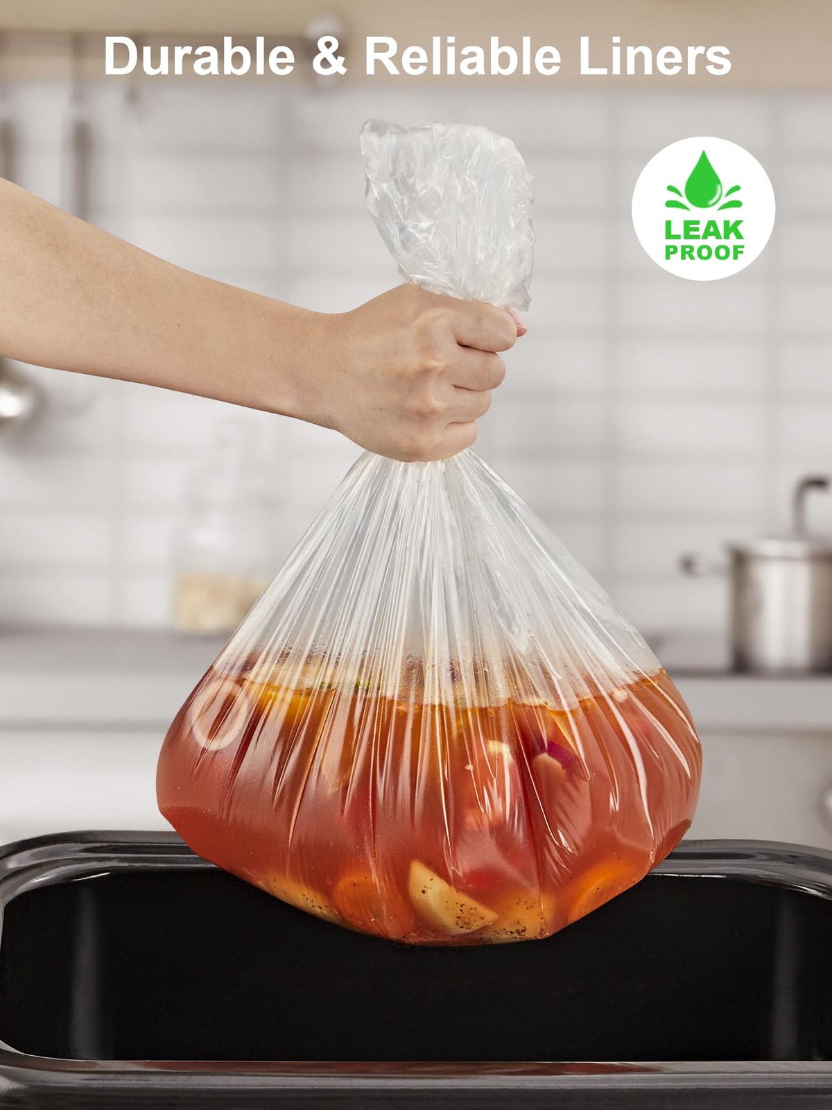SMARTAKE Electric Roaster Liners, 10 Count Disposable 10-Pack, Clear