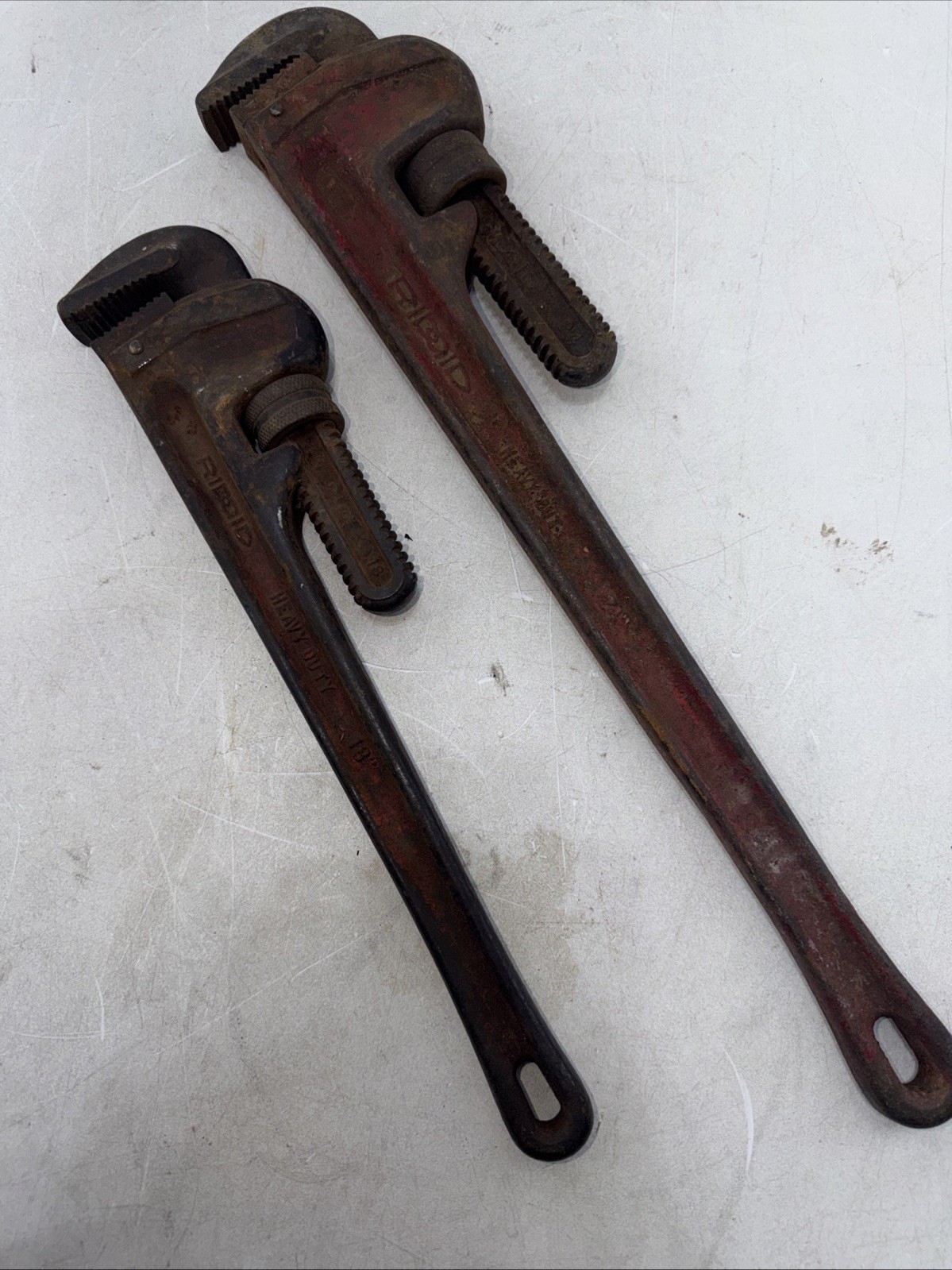 Rigid Pipe Wrench Lot 18” 24” Inch good teeth