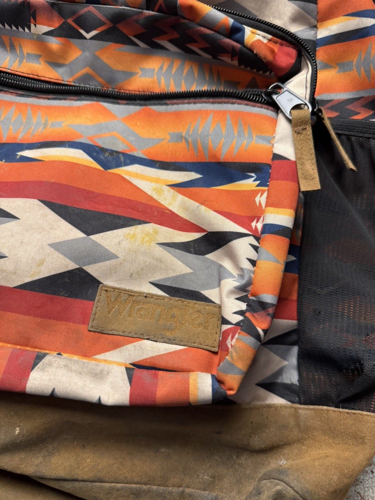 Wrangler Yellowstone Aztec Full Size Backpack Used Condition