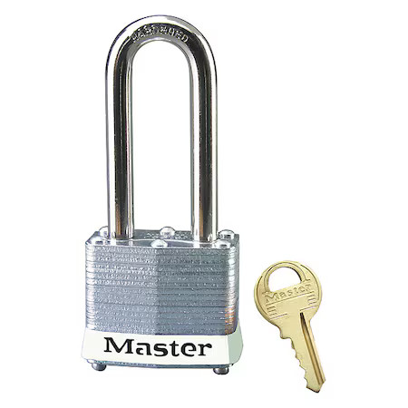 Master Lock 3Kalhwht-0742 Lockout Padlock, Keyed Alike, Steel, White, 2 In