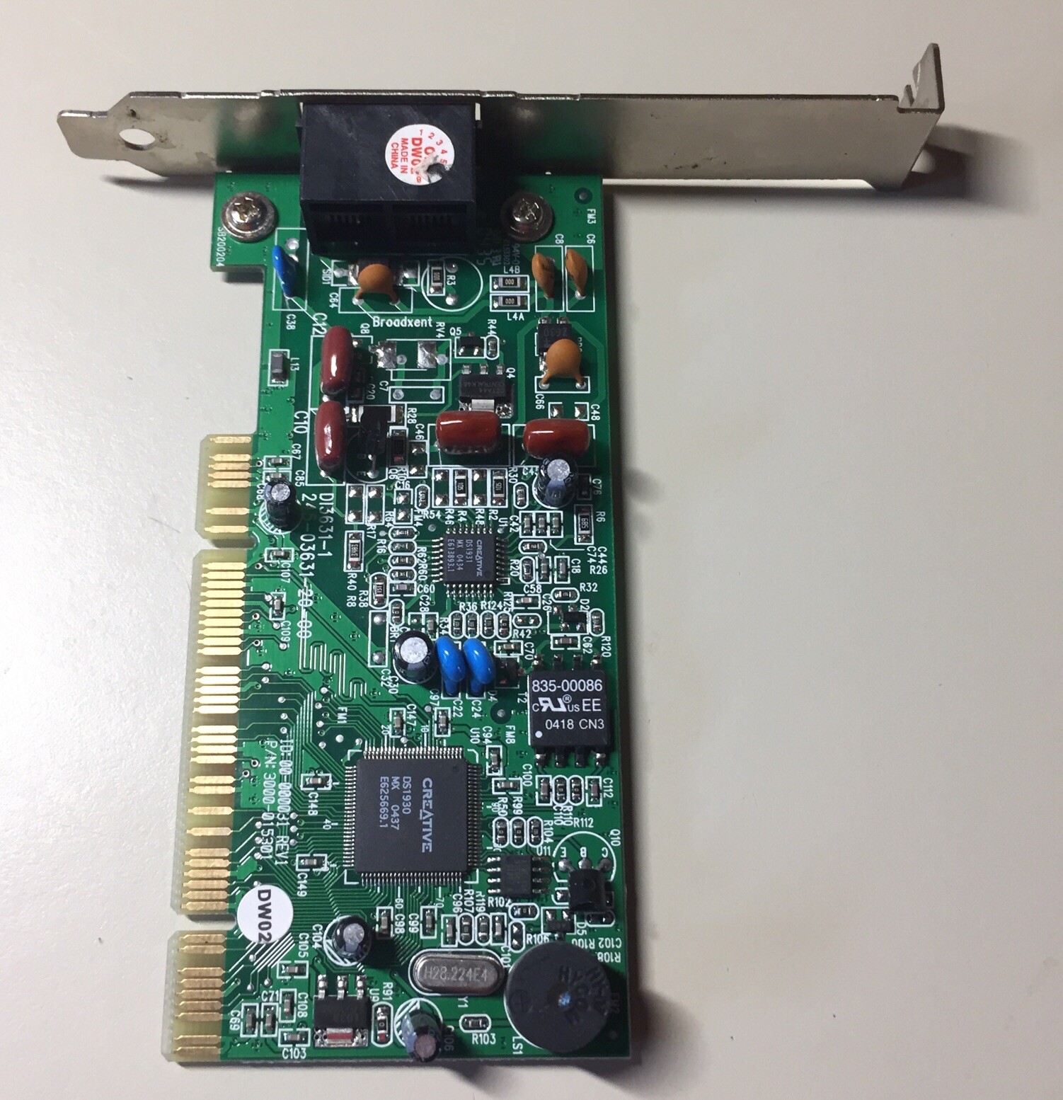 Vintage Creative Modem Blaster Card D13631-1