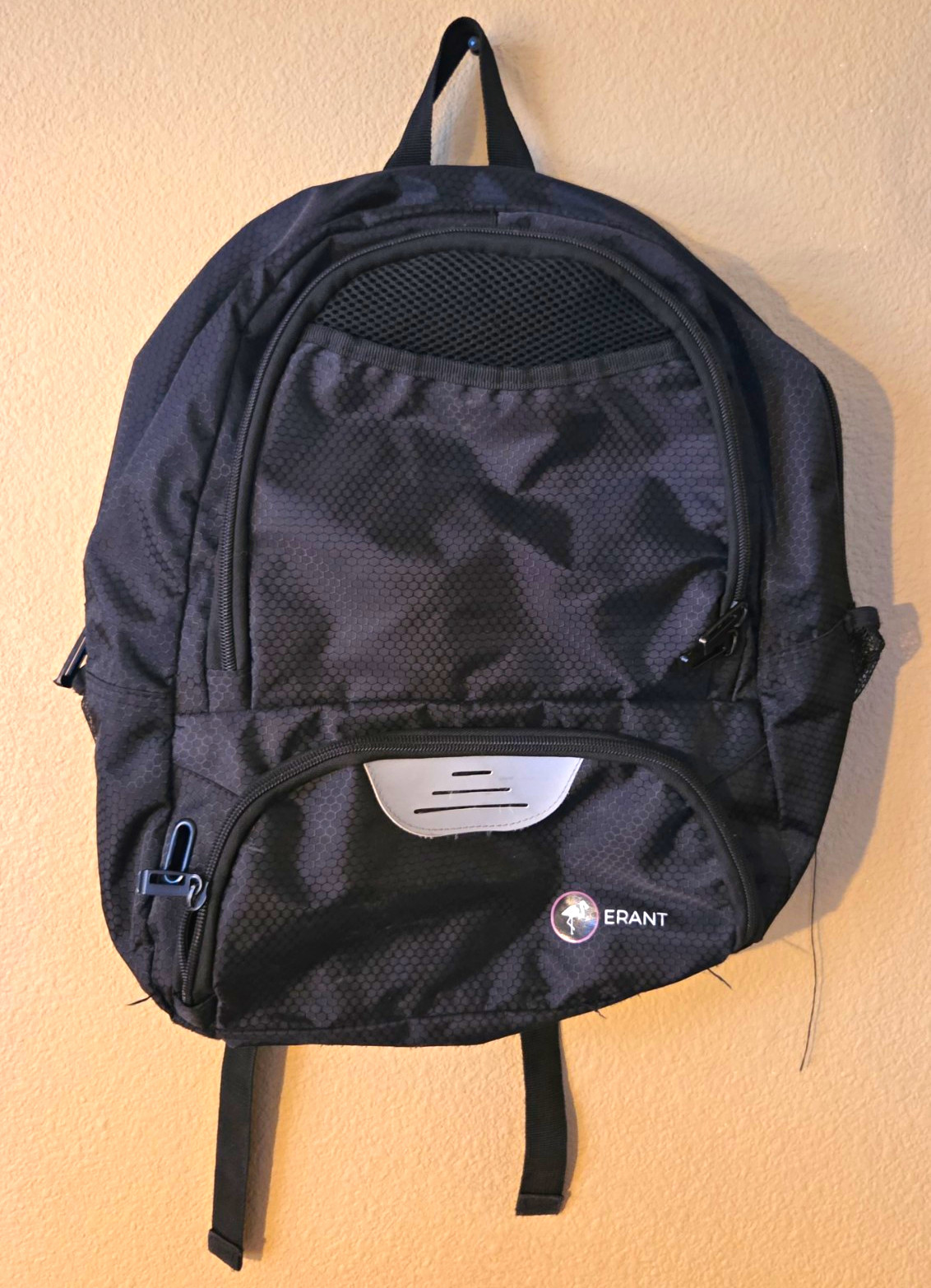ERANT Black/Gray Hiking Backpack Padded Adjustable Straps, Excellent Condition