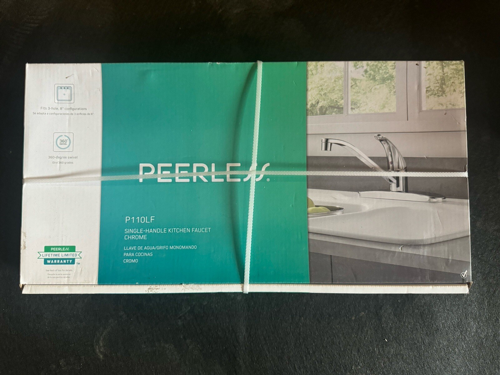 Peerless Kitchen Faucet Single-Handle #P110LF w Chrome Finish