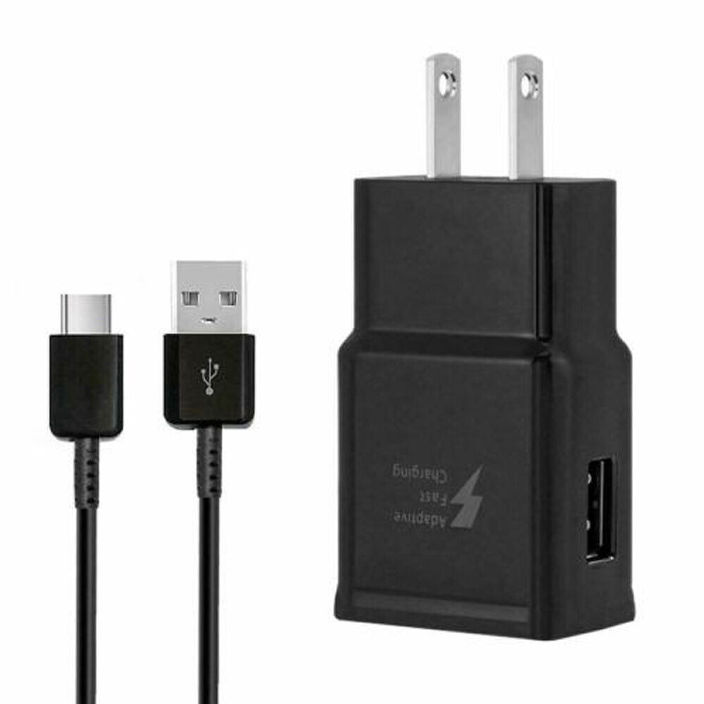 Universal Fast Wall Charger Plug Type C Charging USB Cable For Samsung Galaxy