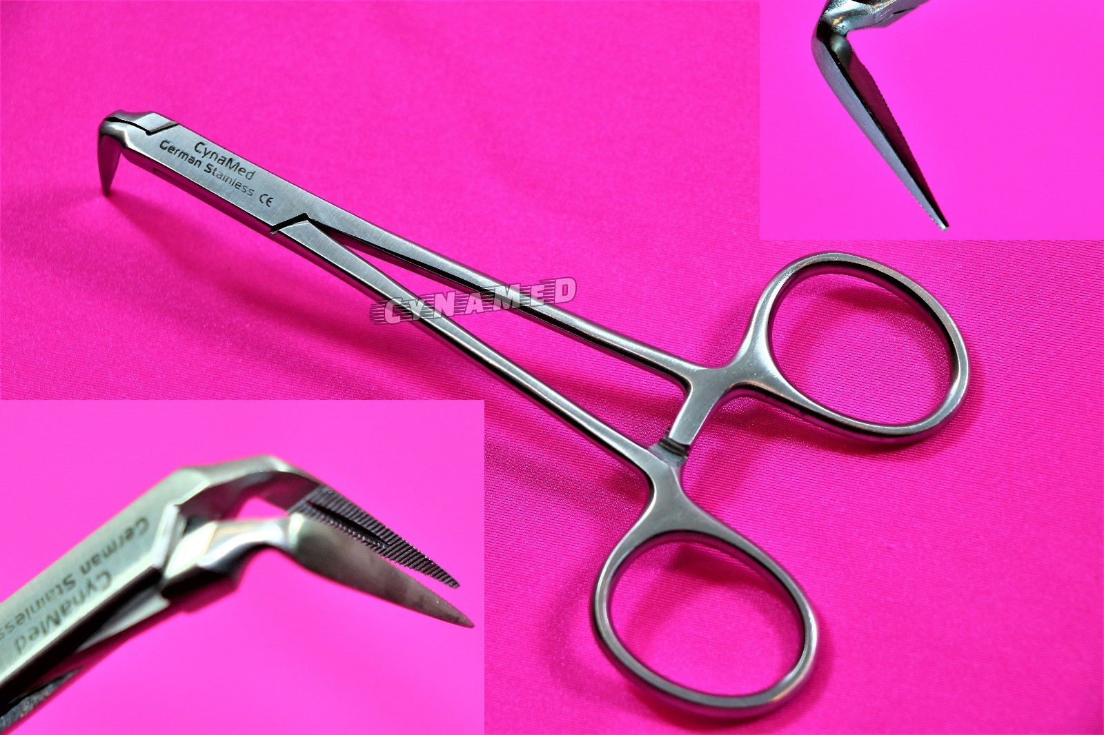 GERMAN GRADE STIEGLITZ SPLINTER 90° 5" TAPERED TIP DENTAL ROOT FRAGMENT FORCEPS