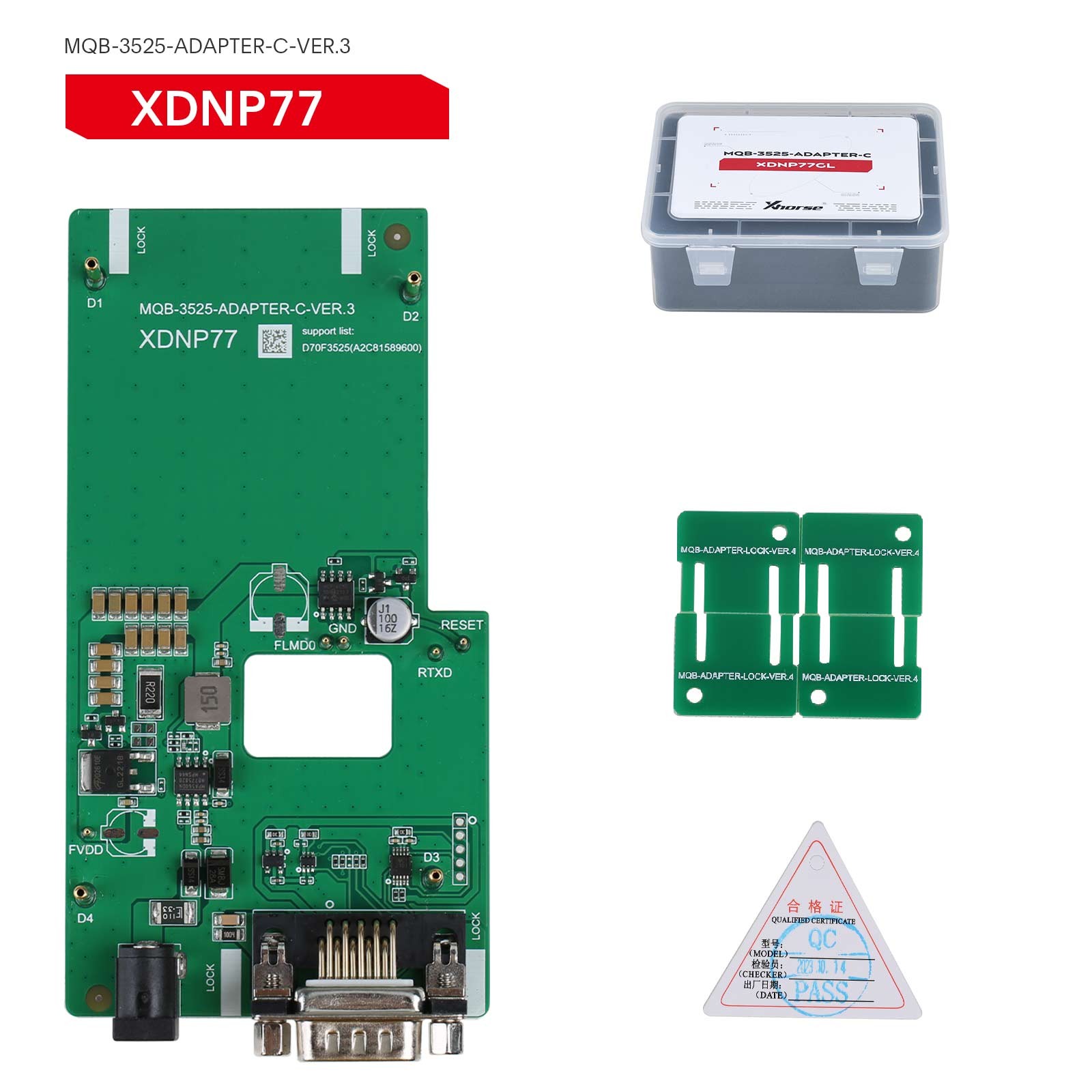 Xhorse XDNPM3GL MQB48 Adapter Without Solder Full Package 13pcs For Multi-Prog