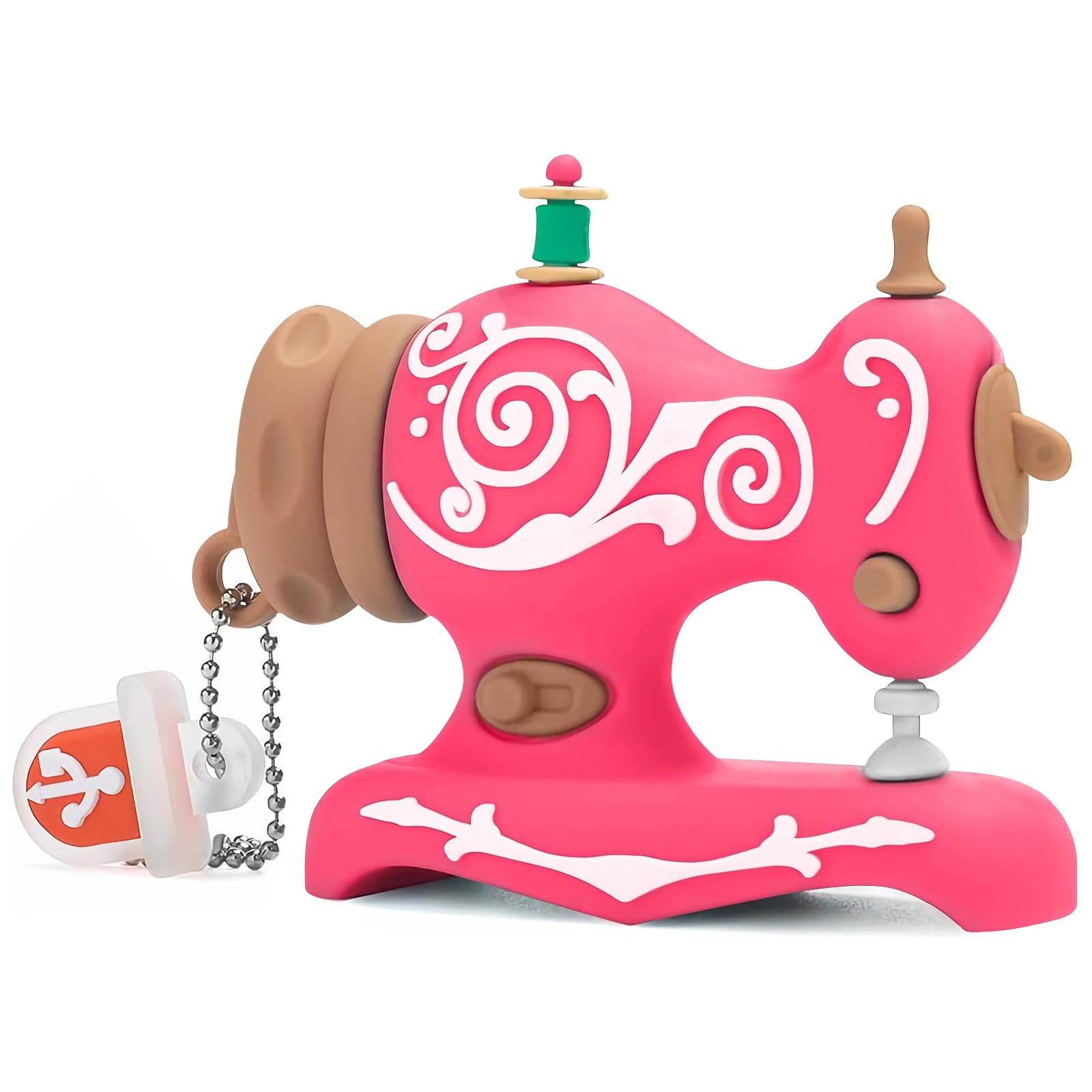 BorlterClamp 32GB USB Flash Drive Cute Cartoon Sewing Machine Model Memory St...