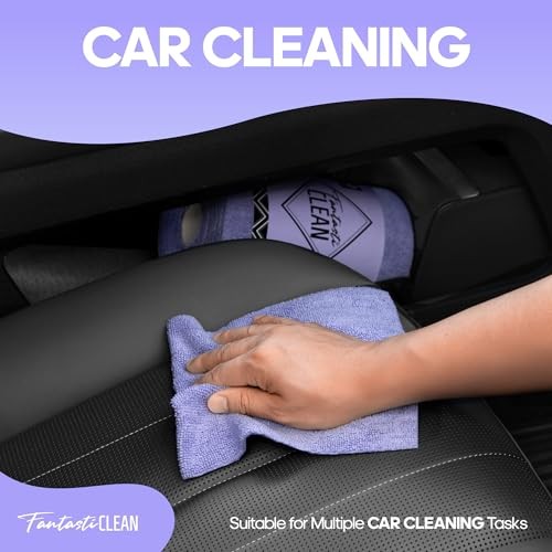 Microfiber Cleaning Cloth Roll -60 Pack, Tear Away Paperless Light-purple