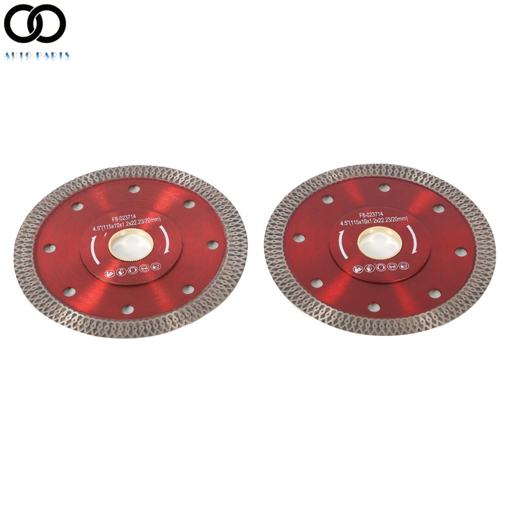 2Pack 4.5 inch Super Thin Diamond Porcelain Saw Blade Ceramic Cutting Disc