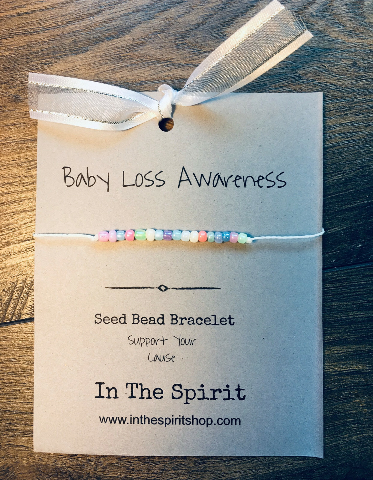  Seed Bead Bracelet   Childhood Cancer Awareness