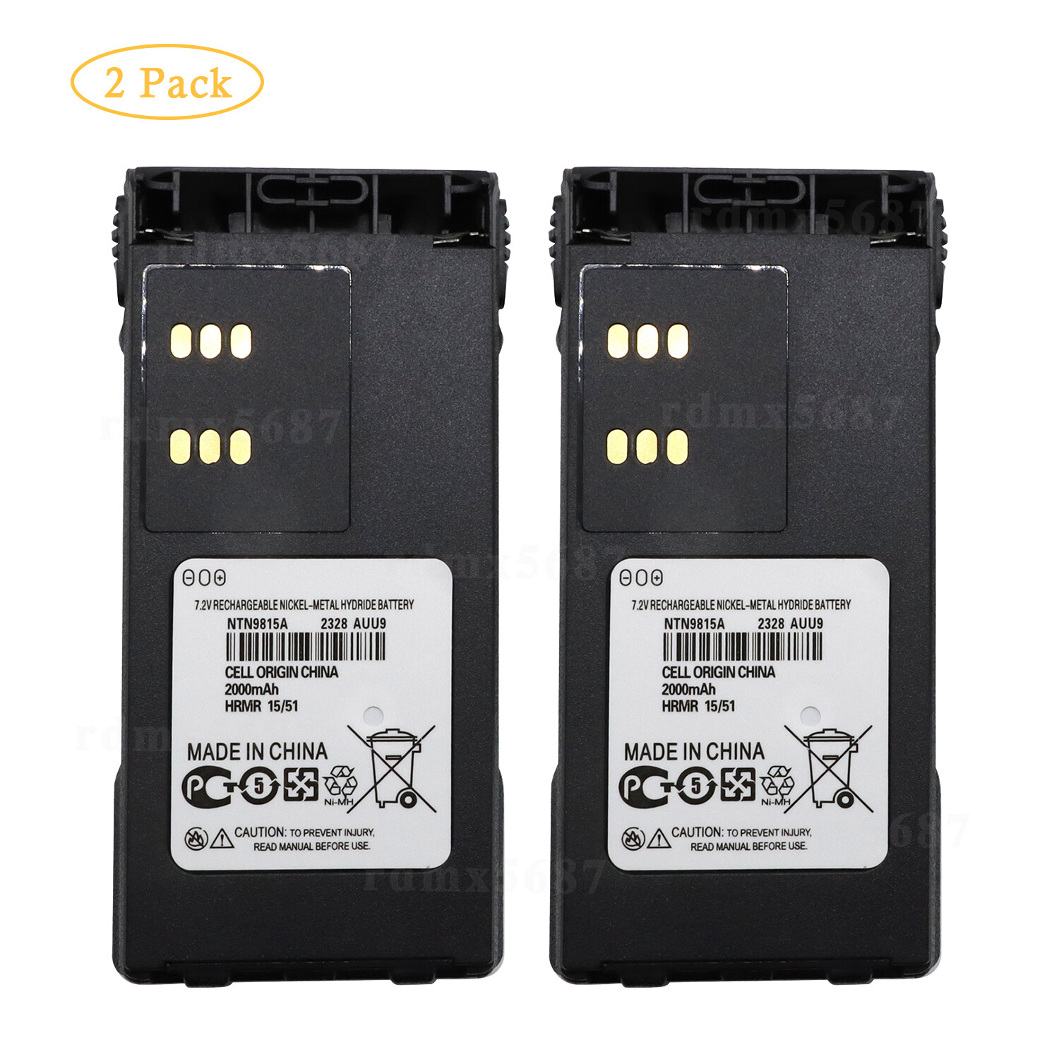 2 * NTN9815A Battery For Moto Radio XTS2500 XTS1500 PR1500 MT1500 NTN9815