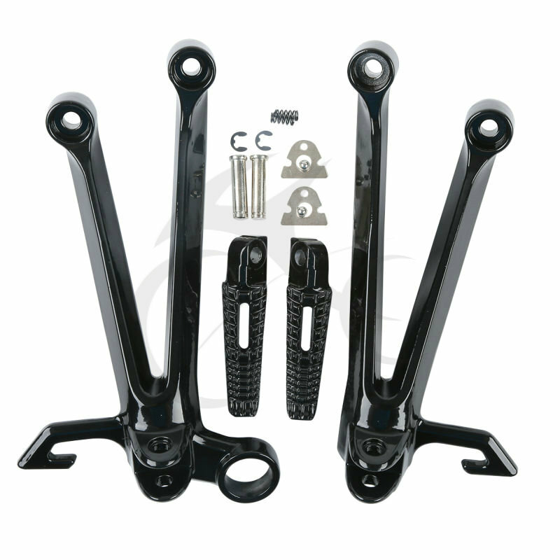 Rear Passenger Foot Pegs Footrests Fit For Suzuki GSXR1000 GSX-R 1000 2005 2006