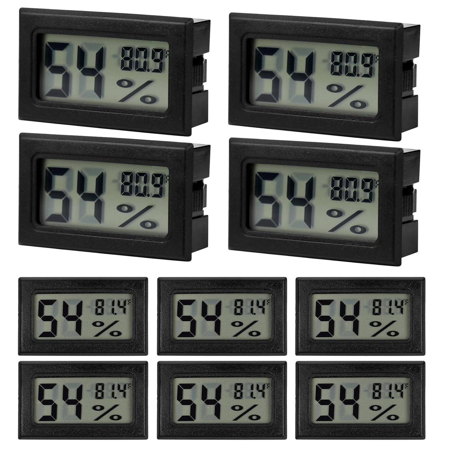 12 Pack Mini Hygrometer Digital Electronic Temperature Humidity Meters Gauge ...