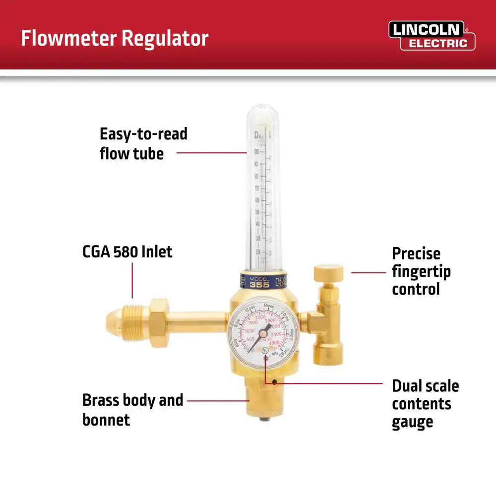 355-2 Flowmeter Regulator, AR 580