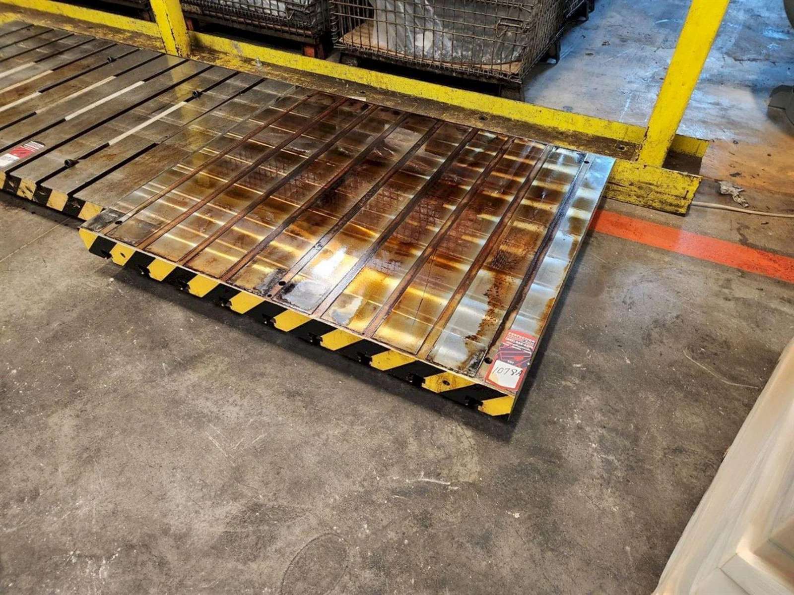 73" X 43" X 4" T SLOTTED BOLSTER PLATE